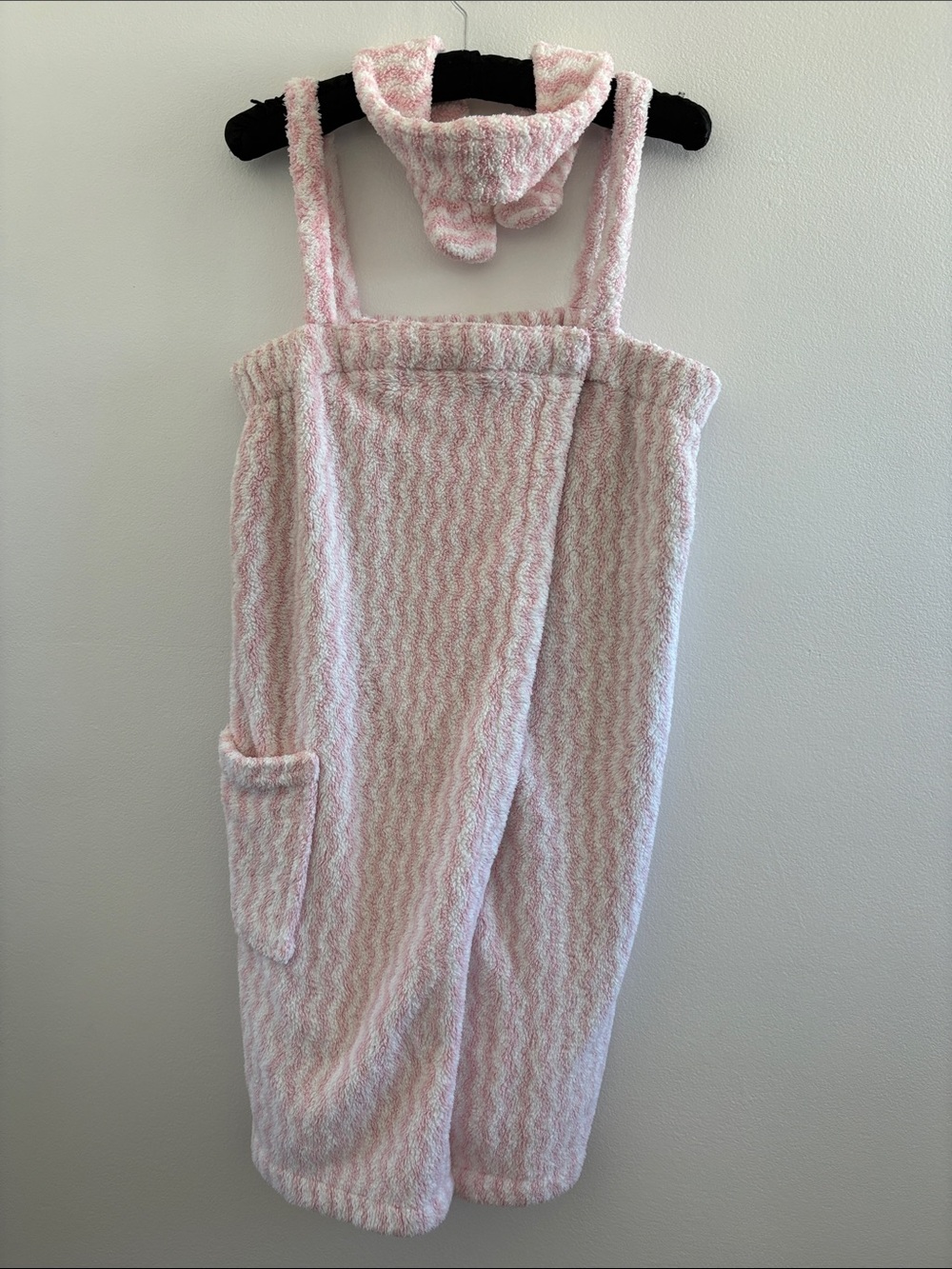 Roxy Pale Pink Terry Wrap with Pocket